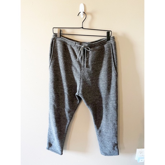 Shosh Pants - Shosh Dark Gray Harem Fleece Lined Sweatpants